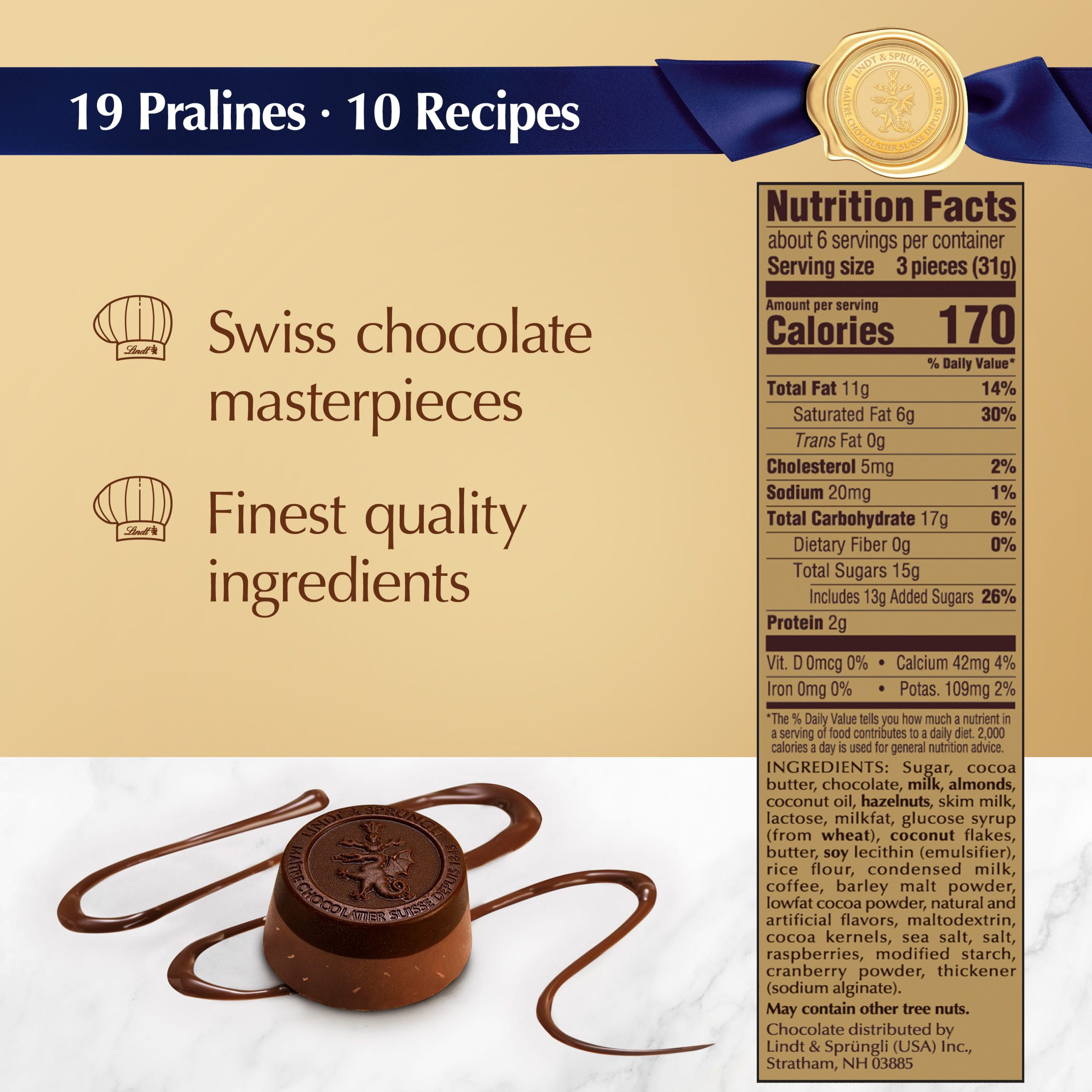 Lindt Swiss Luxury Boxed Chocolates (19-pc, 6.8 oz) - Image 6